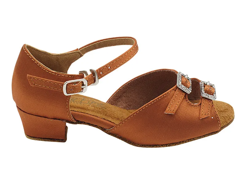 1619G Dark Tan Satin & Stone