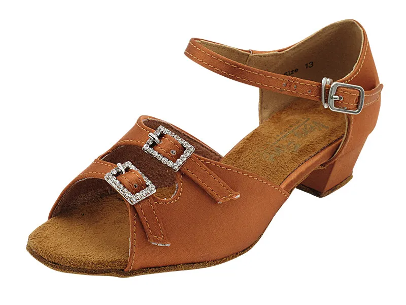 1619G Dark Tan Satin & Stone