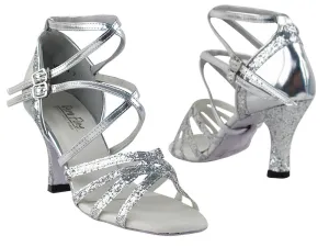 5008Mirage Silver Sparkle & Silver Leather