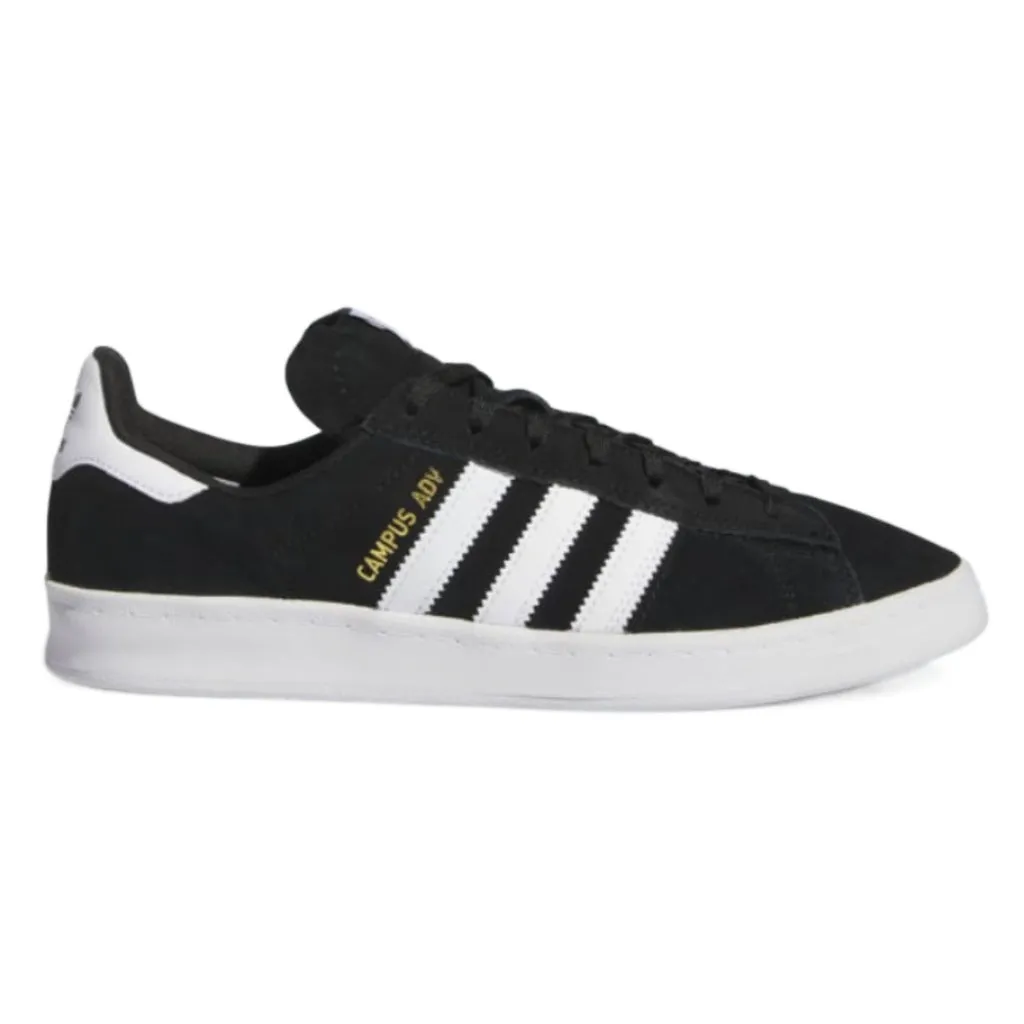 Adidas Campus ADV Shoes - Mens Black/White/White