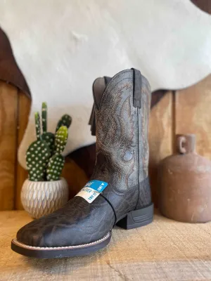 Ariat Mens Steadfast Chocolate Elephant Print-Crinkled Grey