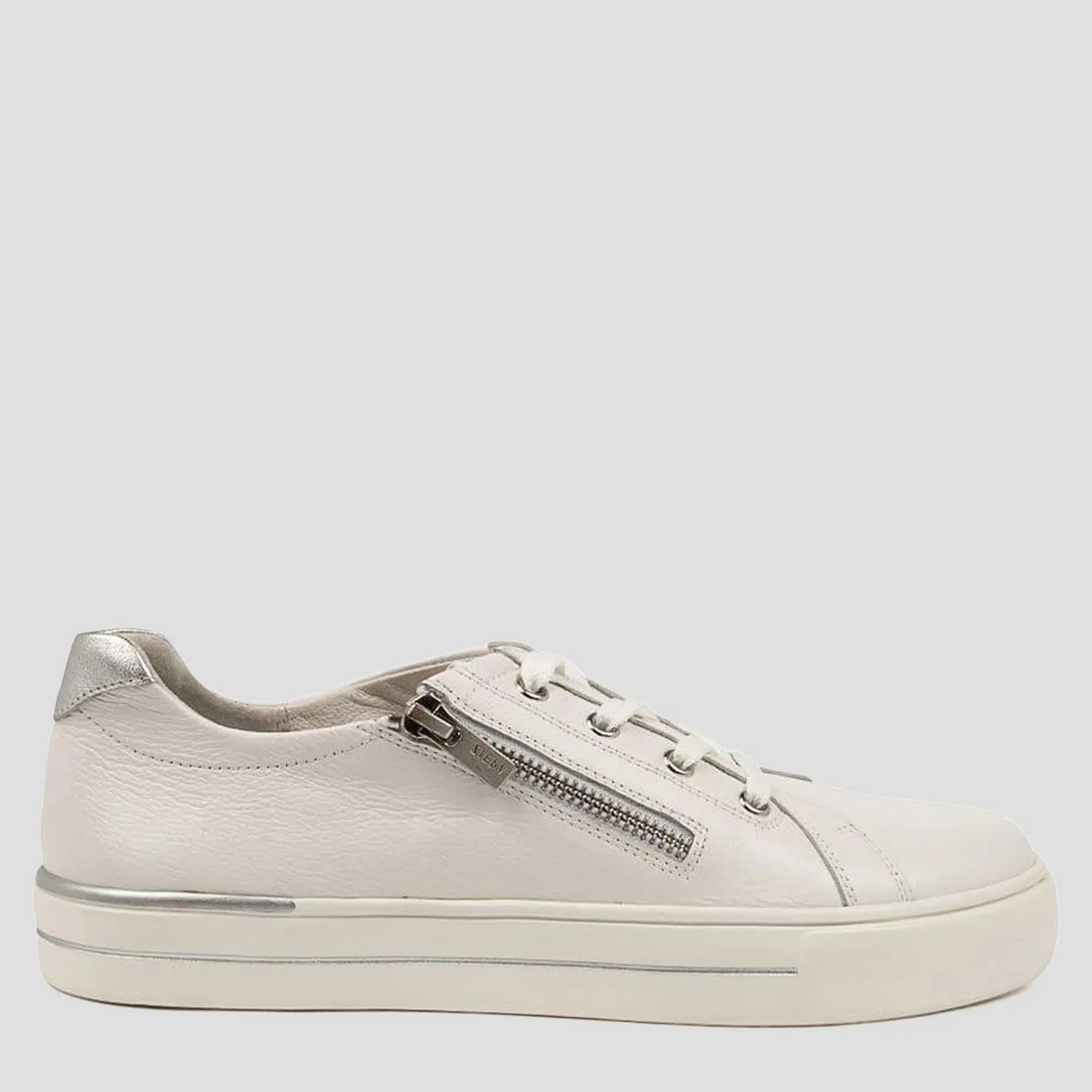 AUDRY - WHITE-SILVER LEATHER