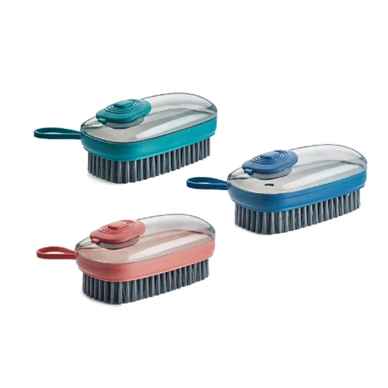Automatic Detergent Adding Dishwashing Cleaning Brush
