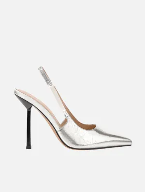 Aylah Pump Metallic  Leather - Silver