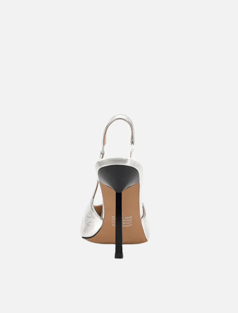 Aylah Pump Metallic  Leather - Silver