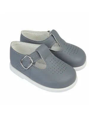 Baypods Grey First Walker Shoes