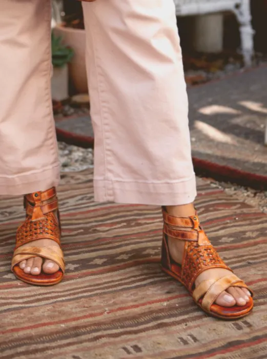 BED|STU CAPRIANA SANDAL -CAFE LATTE RUSTIC