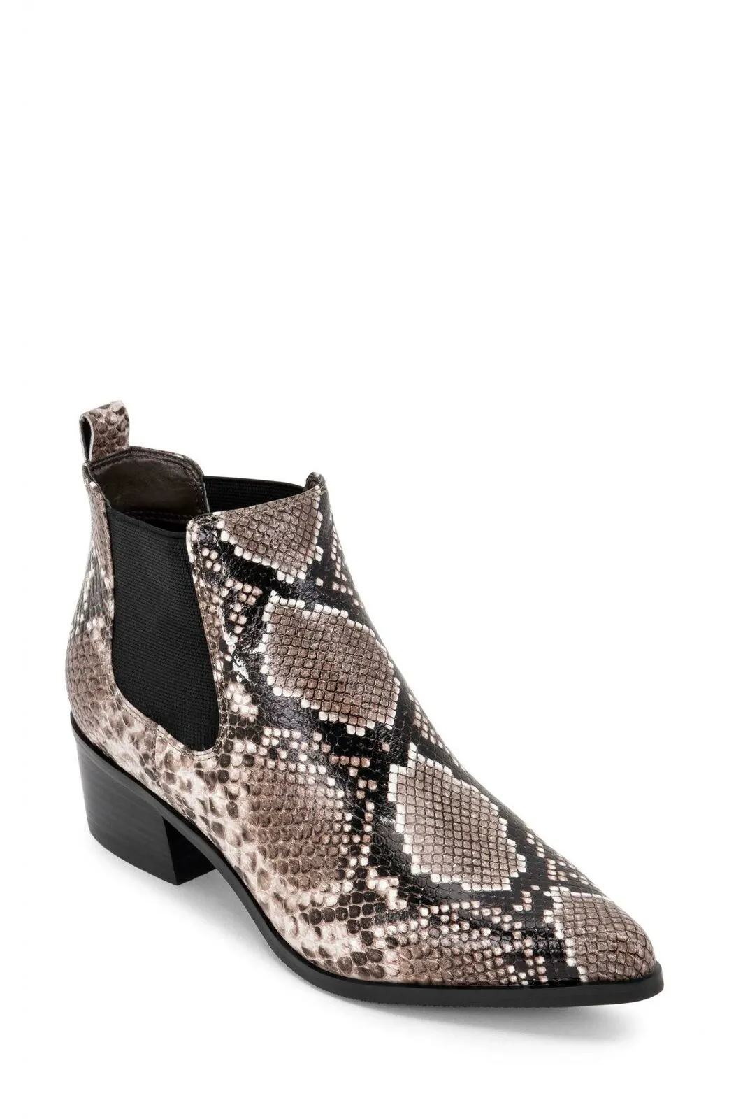 Blondo Emelia Waterproof Chelsea Bootie Brown Snake Leather MISMATCH (9,8 1/2)