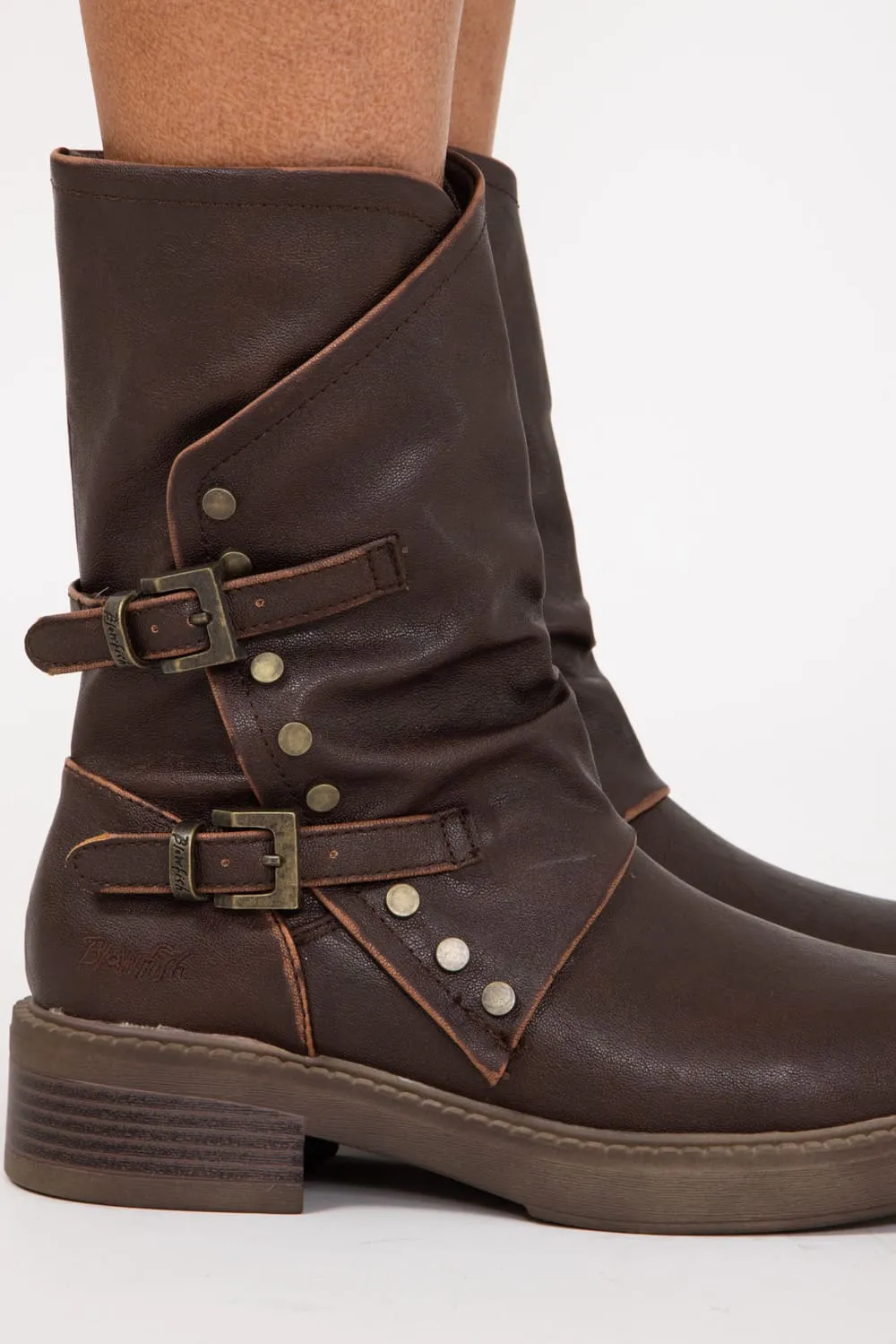 Blowfish Malibu Venice Western Booties for Women in Brown | J1736S1