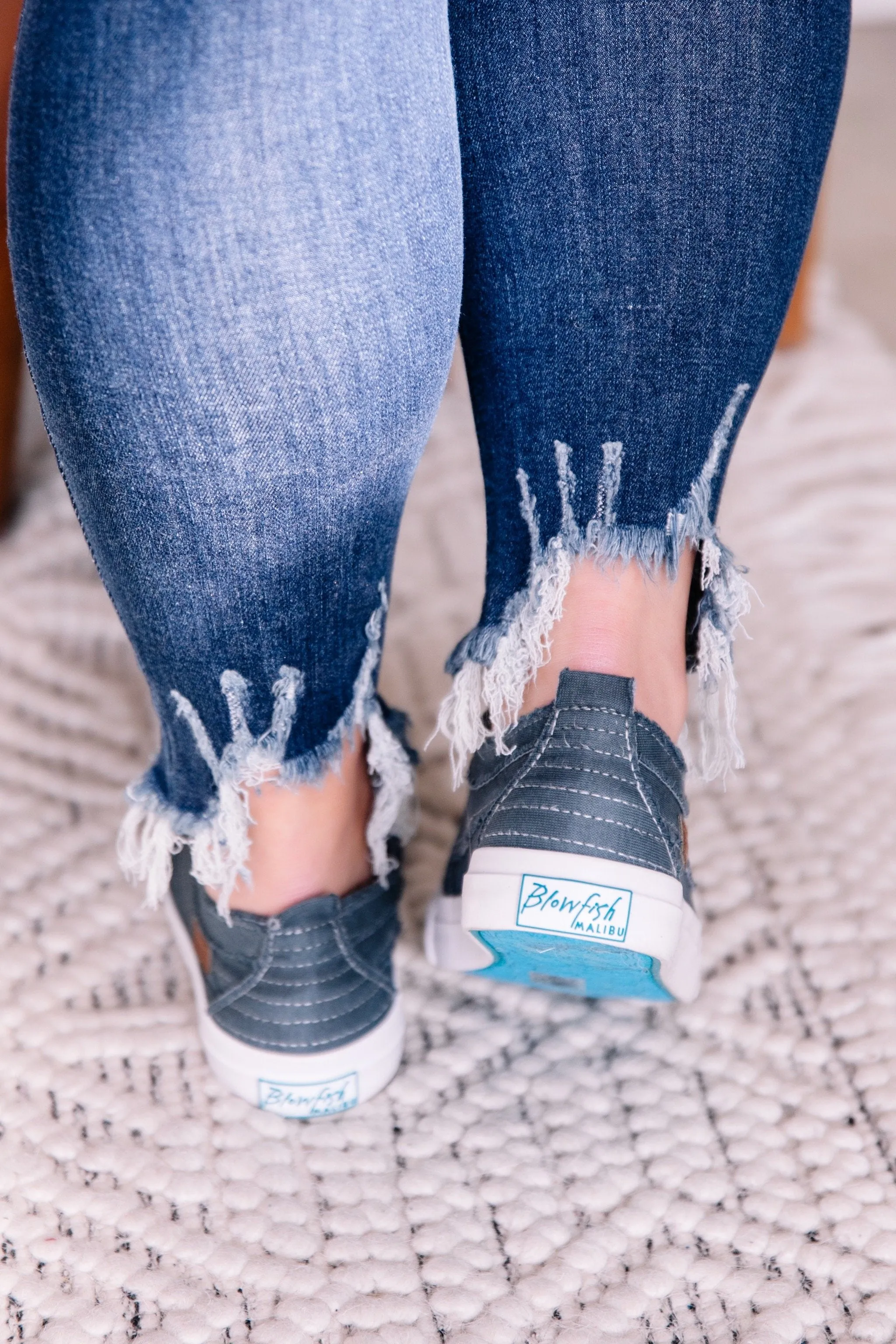 Blowfish Play Desert Iron Color Washed Jersey Sneaker