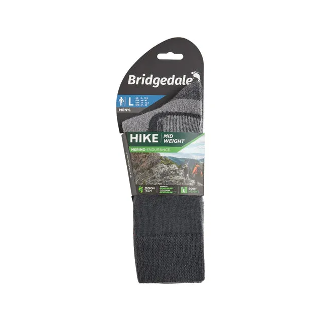 Bridgedale Hike Midweight Merino Performance Boot Original Mens - Gunmetal