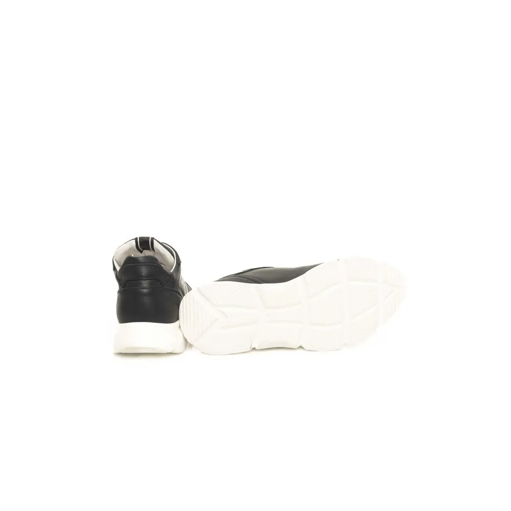 Cerruti 1881 Blue Cowhide Men Sneaker