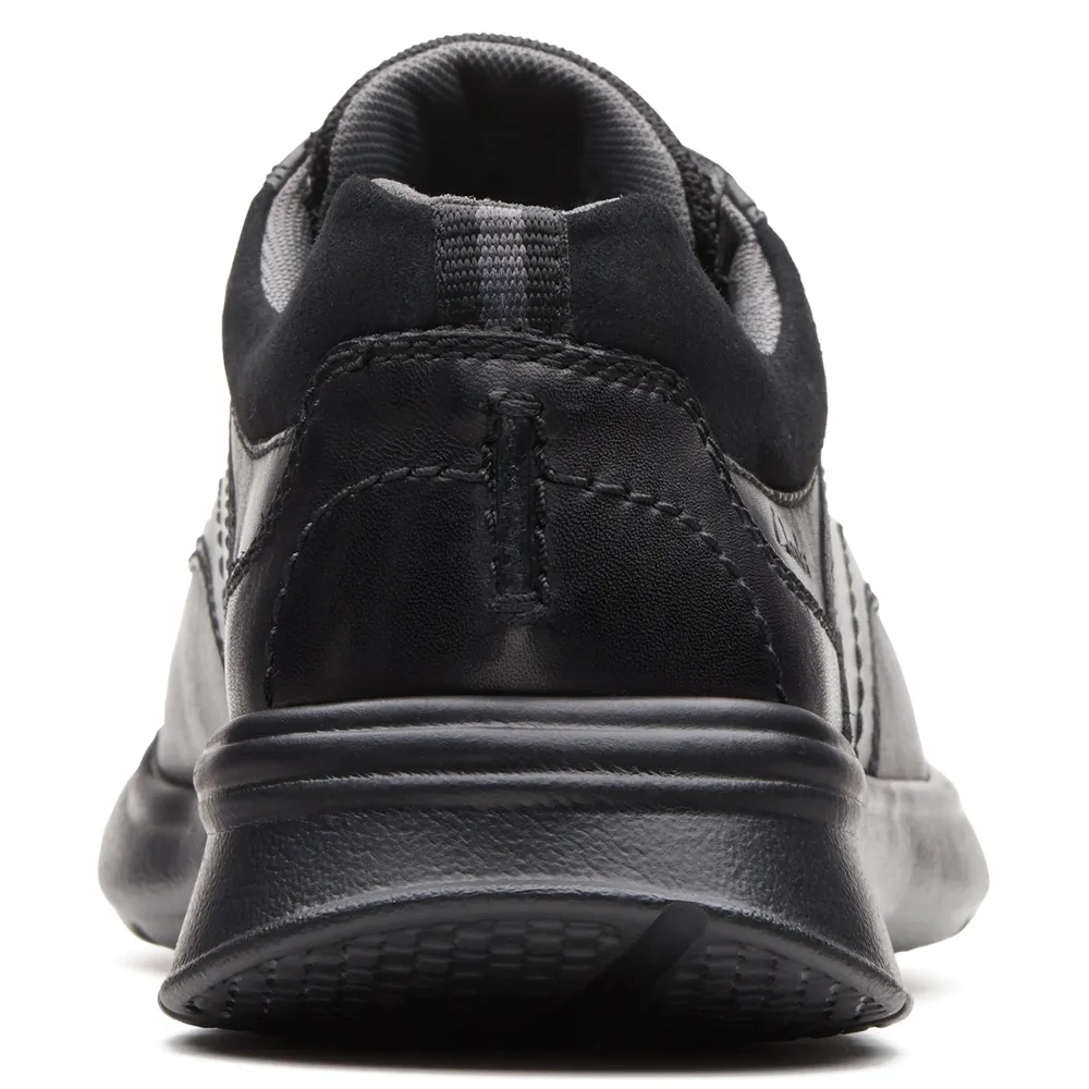 Clarks Cotrell Edge Black Smooth Shoes