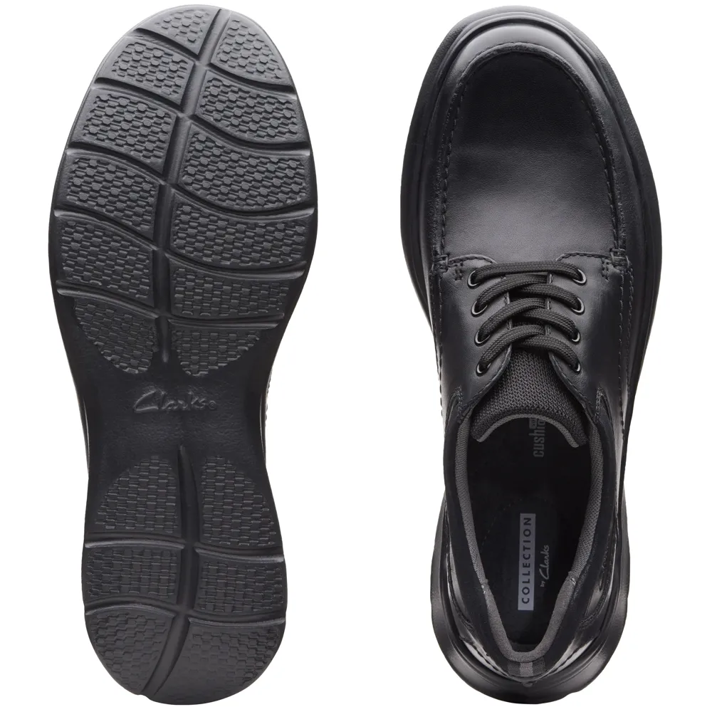 Clarks Cotrell Edge Black Smooth Shoes