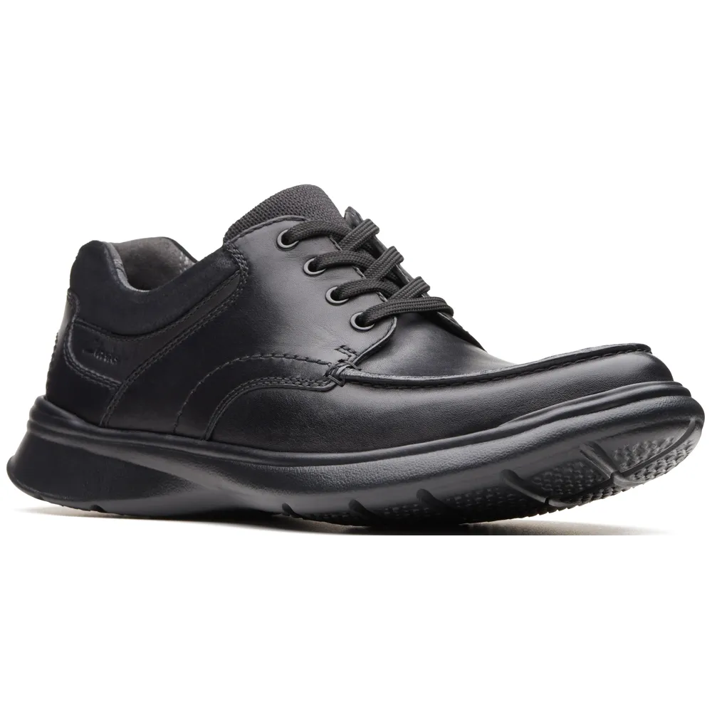Clarks Cotrell Edge Black Smooth Shoes