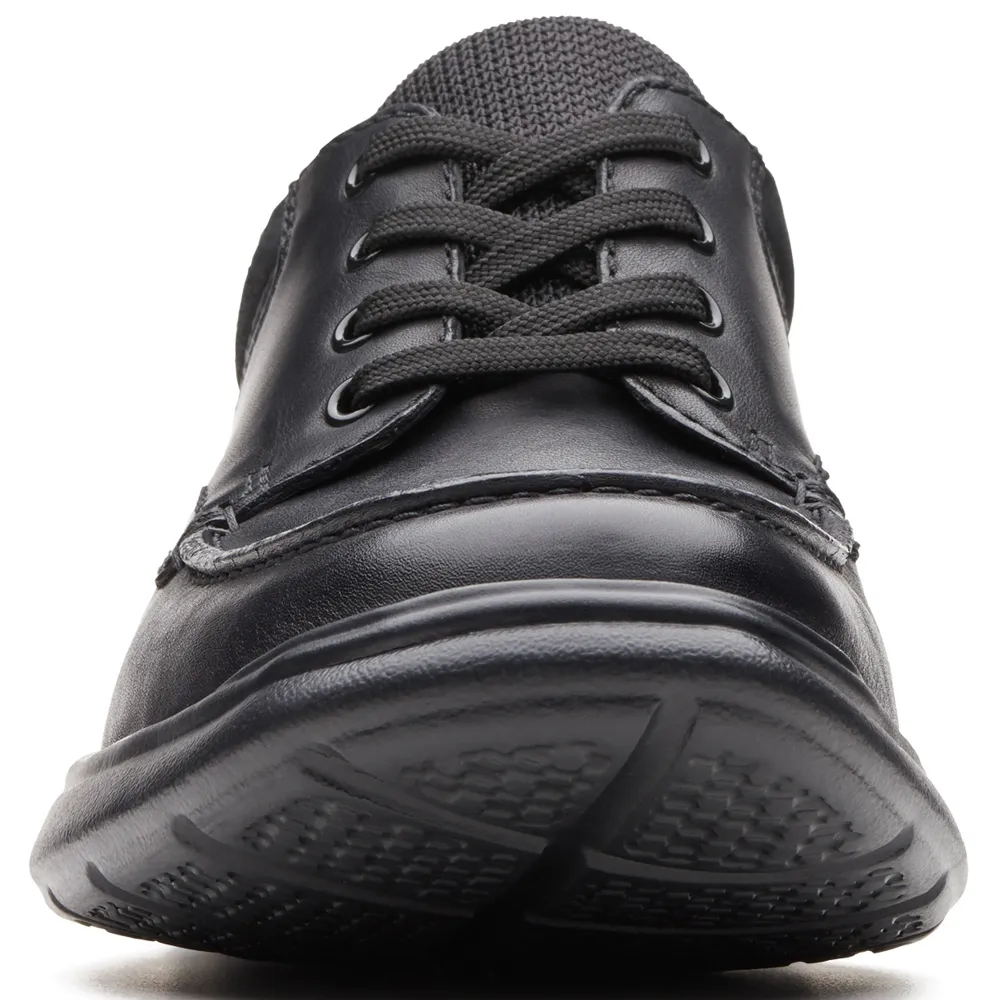 Clarks Cotrell Edge Black Smooth Shoes