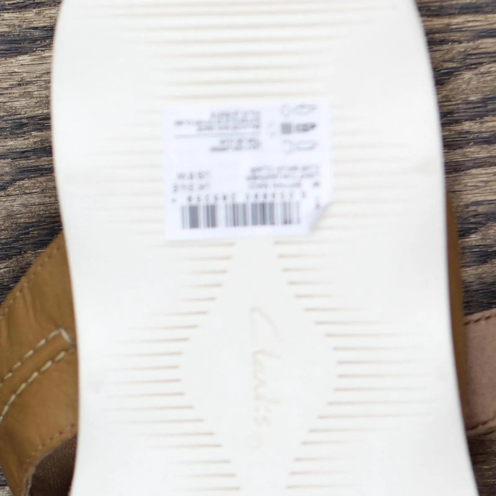 Clarks Women's Collection Brynn Madi Sandal Shoes Light Tan Leather Brown 6W