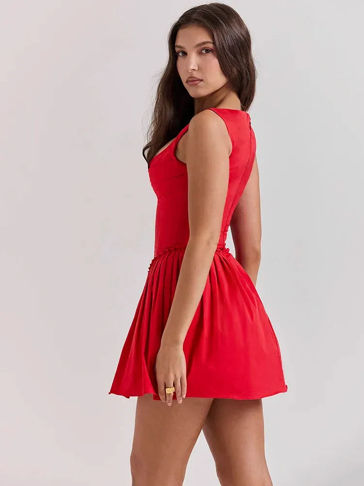 Corset Mini Dress | Fit & Flare | Sweetheart Neckline