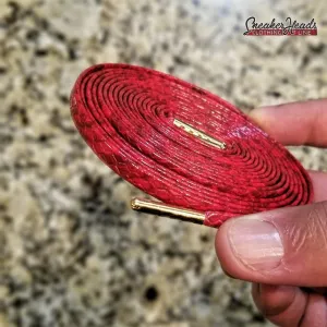 Exclusive "SNAKESKIN LEATHER" LE Custom Shoelaces