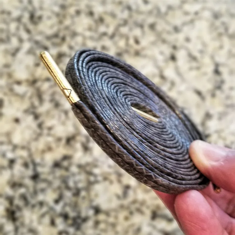 Exclusive "SNAKESKIN LEATHER" LE Custom Shoelaces