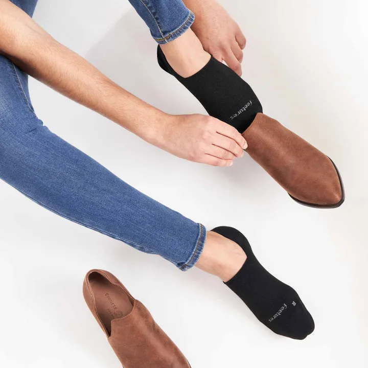 Feetures LW No Show Black