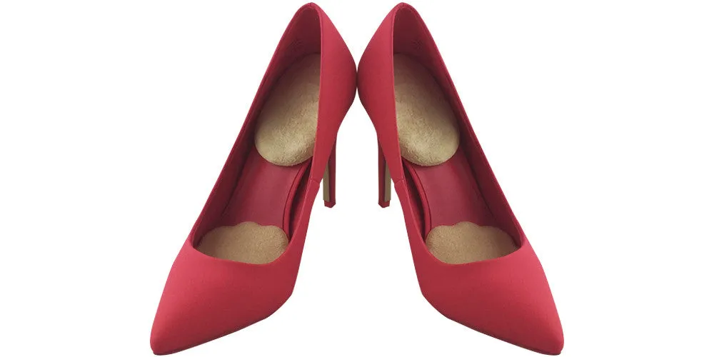 Forefoot & Heel Cushions combo: Lush Ball-of-Foot & Heel Shoe Inserts with Gel for High Heels and Flats