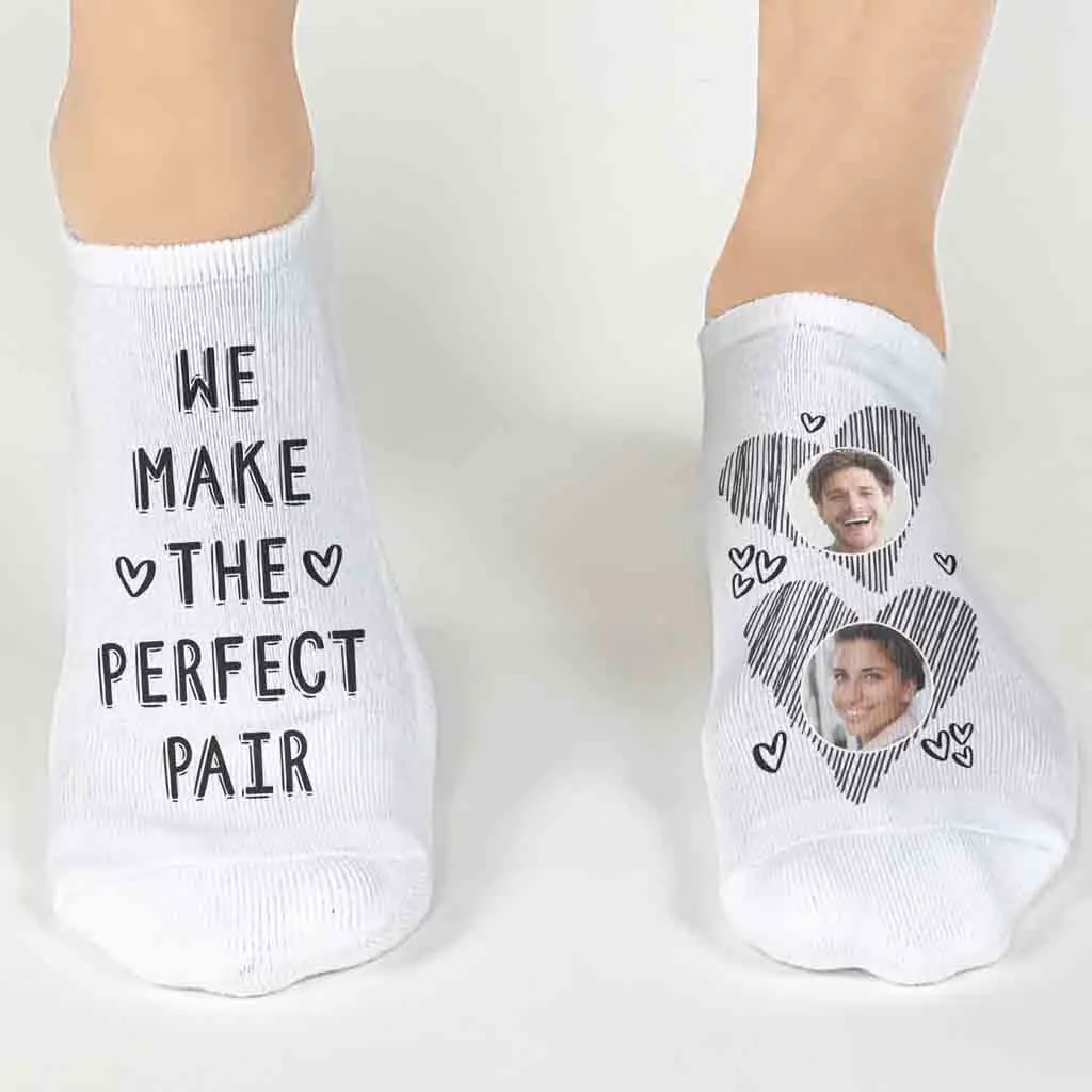 Fun Valentine's Day Socks - Custom Photo and Heart Design
