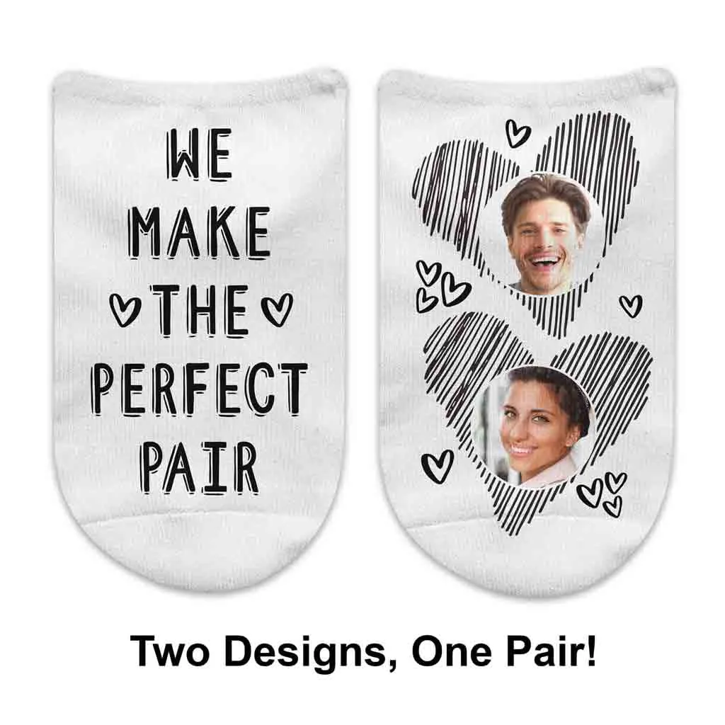 Fun Valentine's Day Socks - Custom Photo and Heart Design