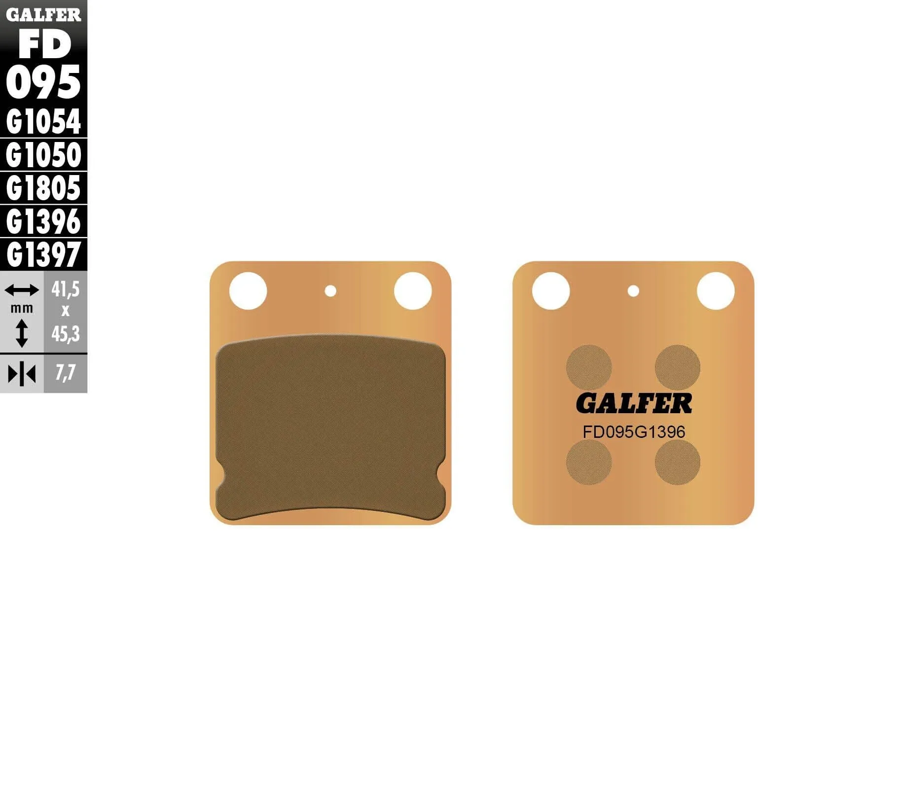 GALFER FD095G1396 HH Sintered Brake Pads