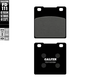 GALFER FD111G1054 Semi-Metallic Brake Pads