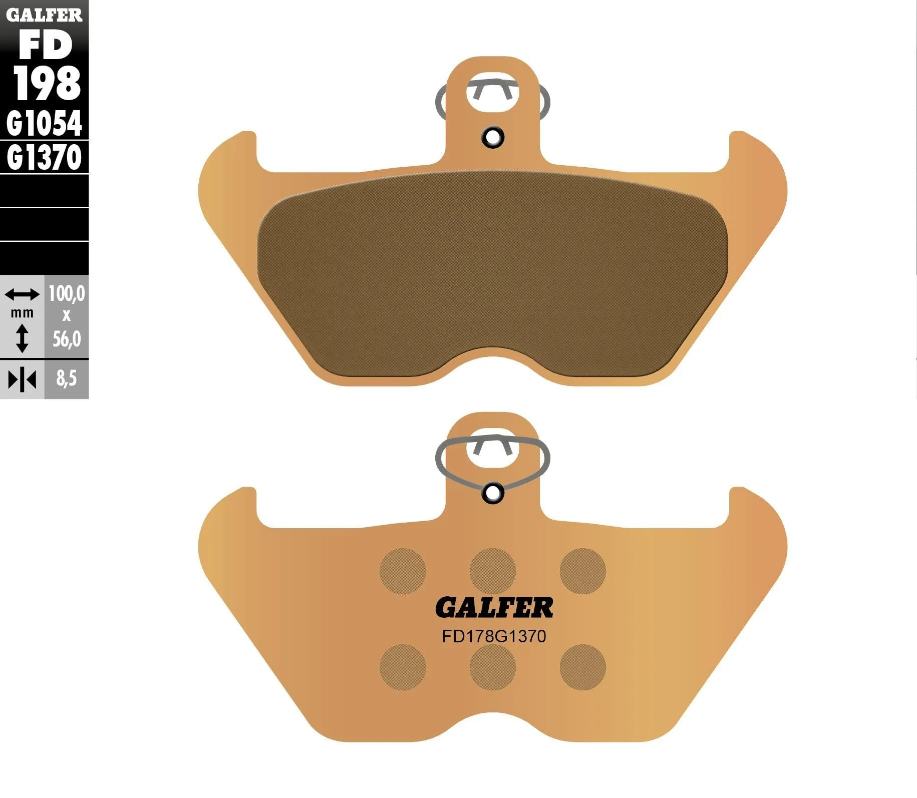 GALFER FD198G1370 HH Sintered Brake Pads
