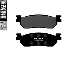 GALFER FD214G1054 Semi-Metallic Brake Pads