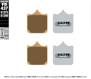 GALFER FD437G1375 HH Sintered Brake Pads