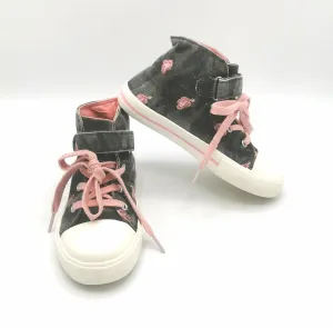 GIRL SIZE 1 YOUTH - GEORGE, High-Tops, Floral / Camo VGUC B2