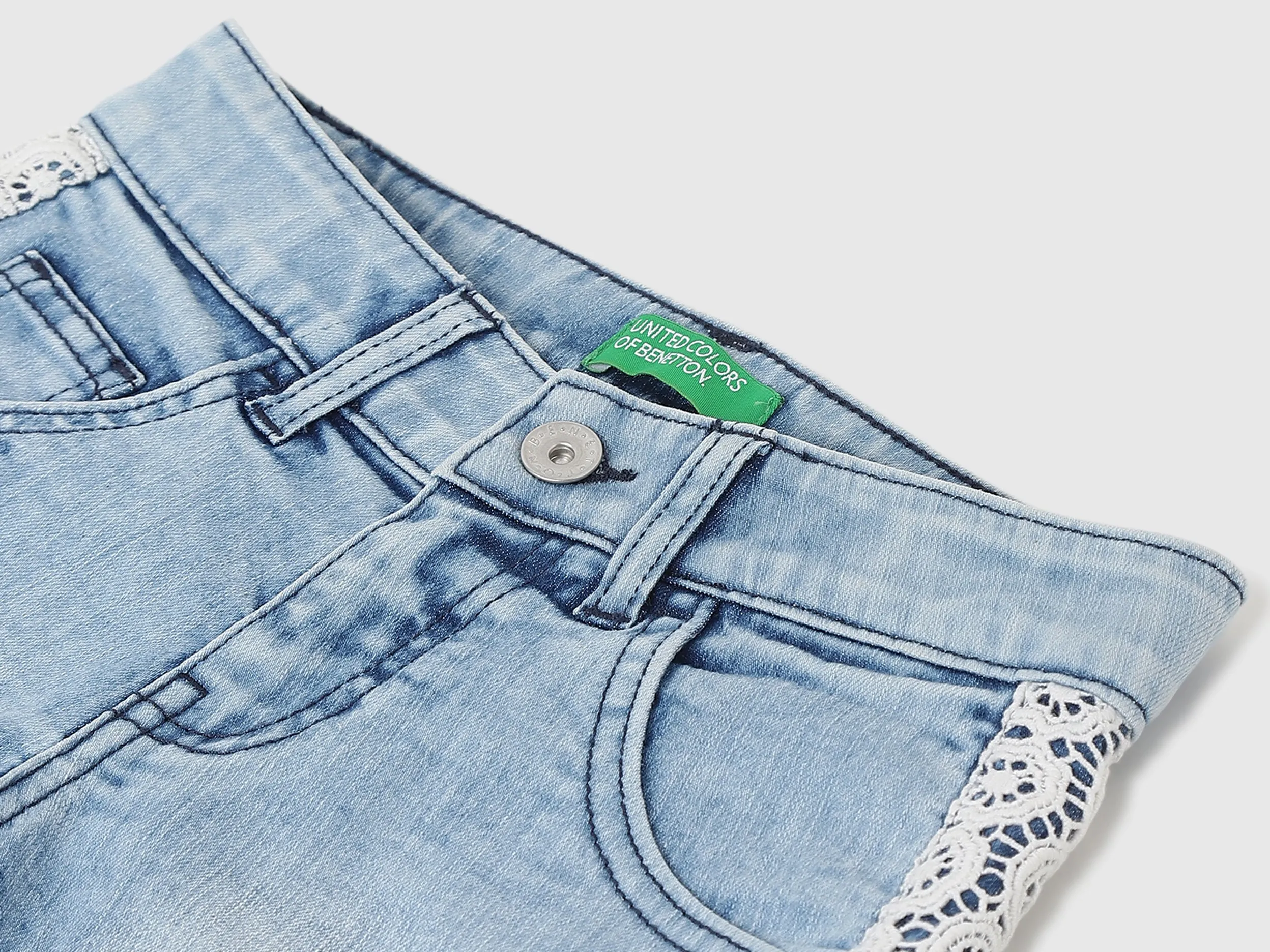 Girls Lace Regular Fit Shorts