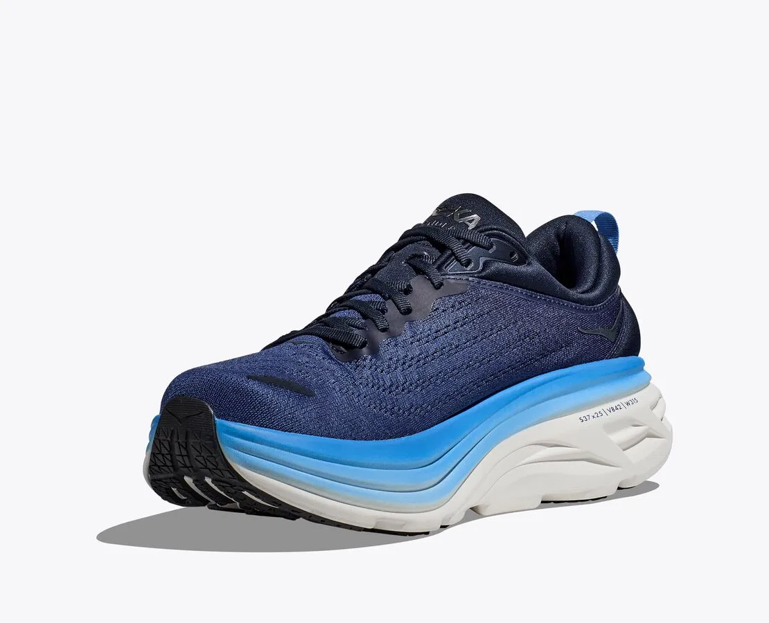 HOKA Men's Bondi 8 Wide - Outer Space/All Aboard