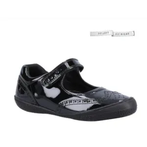 Hush Puppies Rina - Black Patent Leather Mary Jane School Shoes