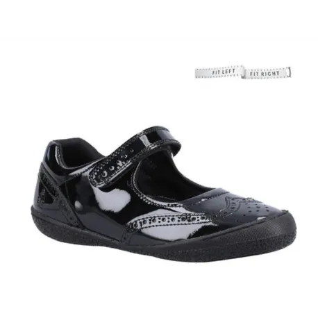 Hush Puppies Rina - Black Patent Leather Mary Jane School Shoes