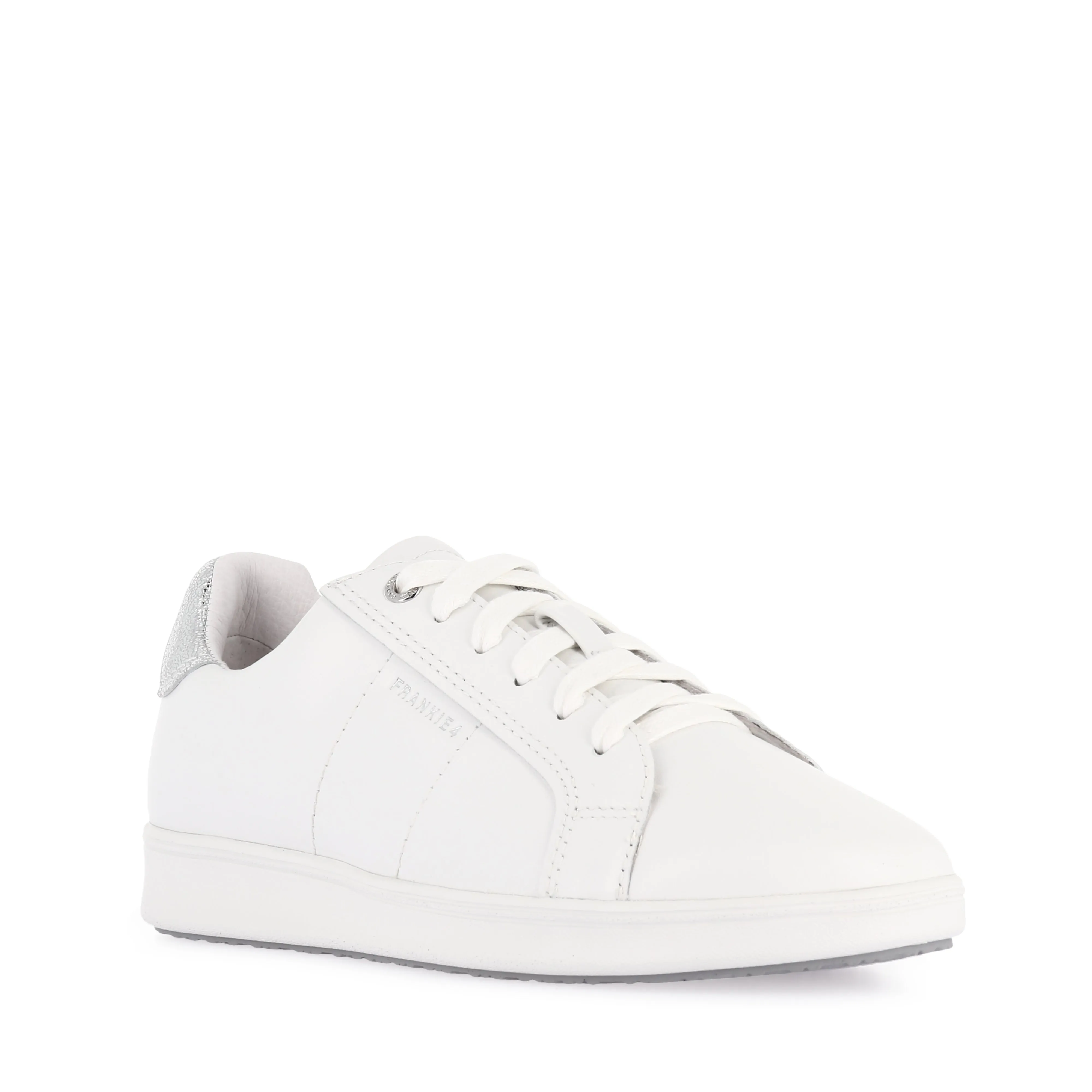 JACKIE V - WHITE/SILVER LEATHER