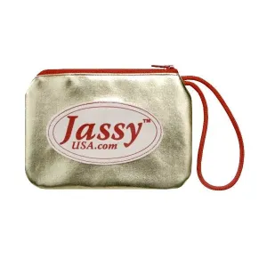 Jassy Rhythmic Gymnastics Shoe Pouch – Color: Metallic Gold