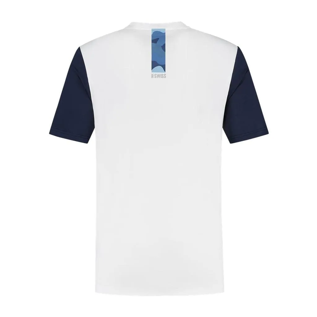 K-Swiss Hypercourt Crew Tee 3 Mens Badminton T-Shirt - White