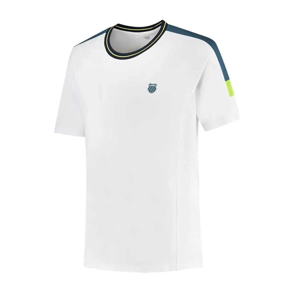 K-Swiss Hypercourt Melange 2 Mens Badminton T-Shirt - White
