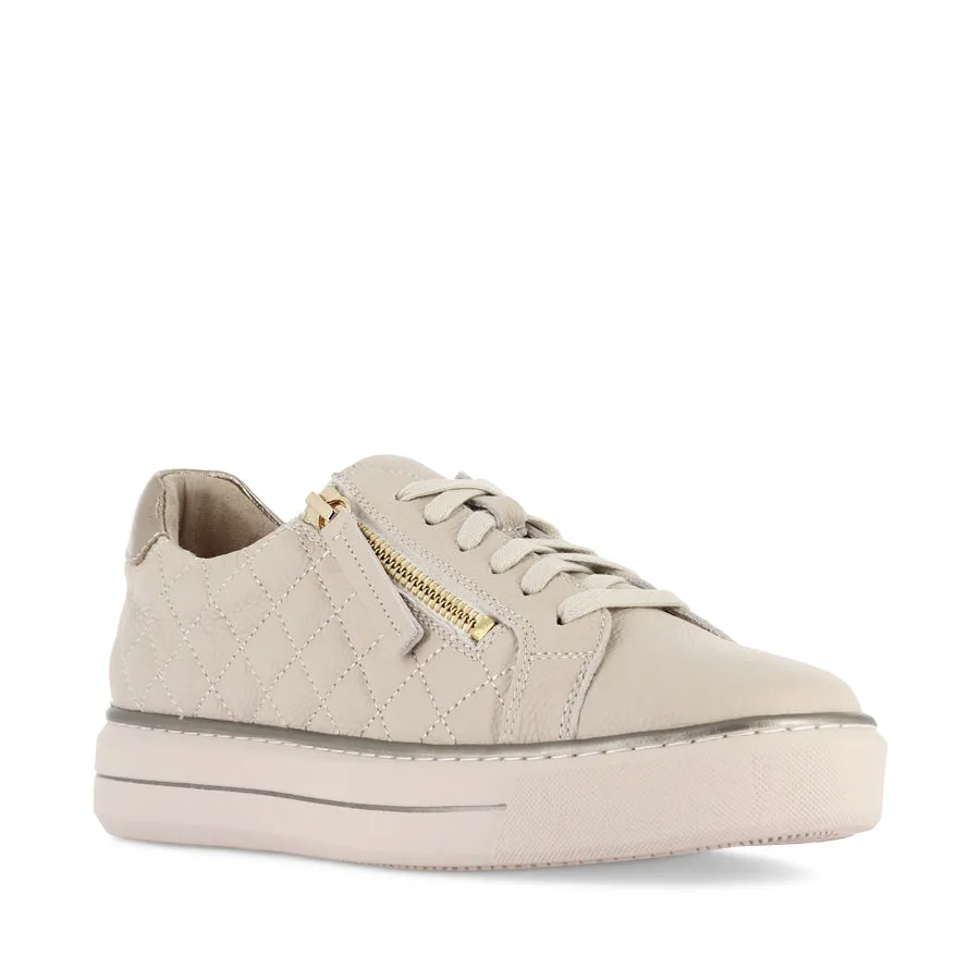 KOZIE W - NOUGAT-CHAMPAGNE TUMBLE LEATHER