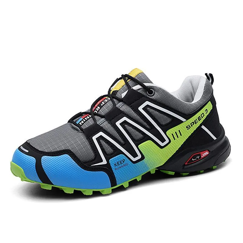 large size outdoor mountaineering shoes men's shoes breathable shock absorption sports hiki
