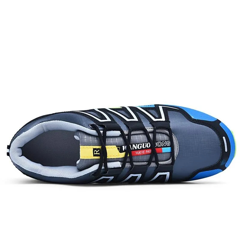 large size outdoor mountaineering shoes men's shoes breathable shock absorption sports hiki