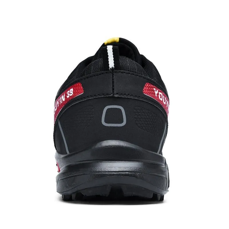 large size outdoor mountaineering shoes men's shoes breathable shock absorption sports hiki