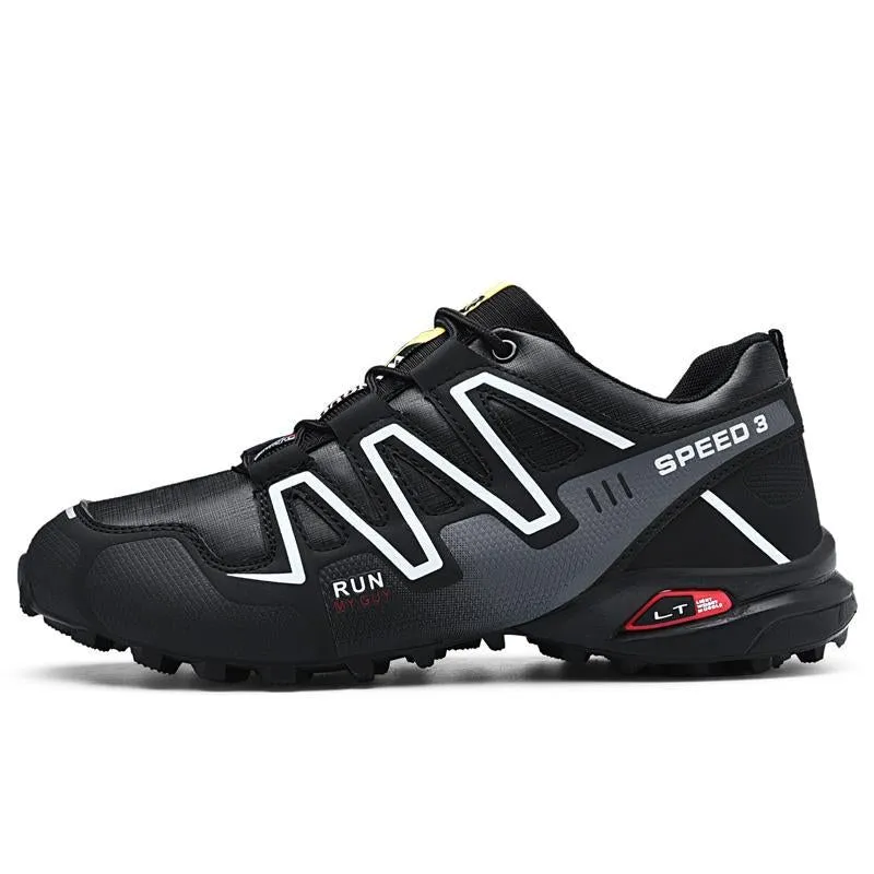 large size outdoor mountaineering shoes men's shoes breathable shock absorption sports hiki
