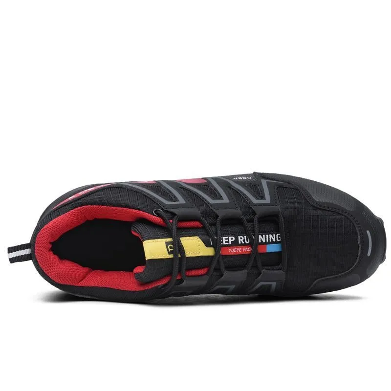 large size outdoor mountaineering shoes men's shoes breathable shock absorption sports hiki