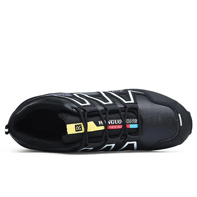 large size outdoor mountaineering shoes men's shoes breathable shock absorption sports hiki