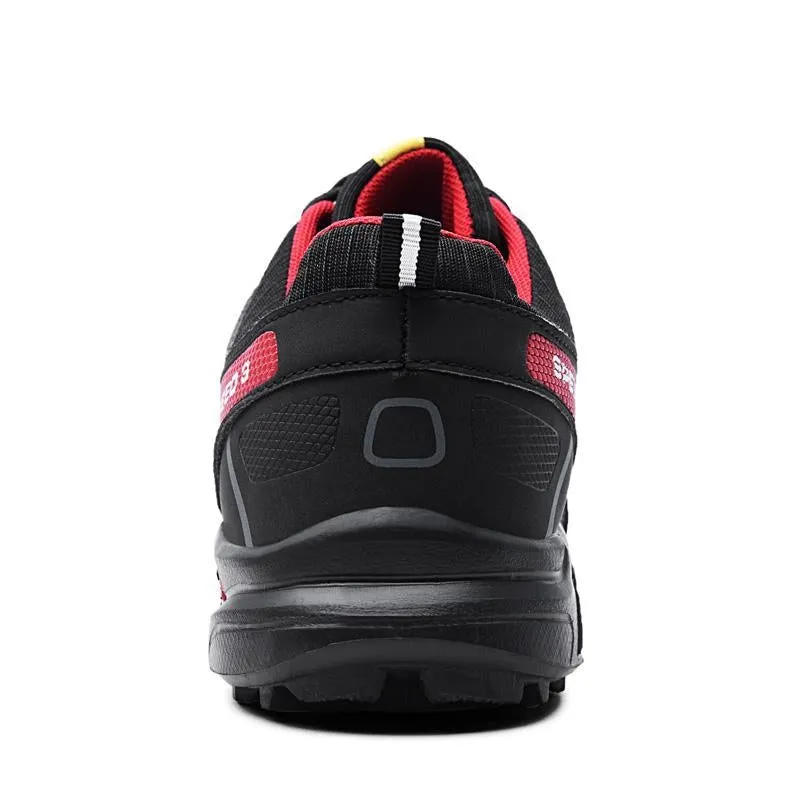 large size outdoor mountaineering shoes men's shoes breathable shock absorption sports hiki